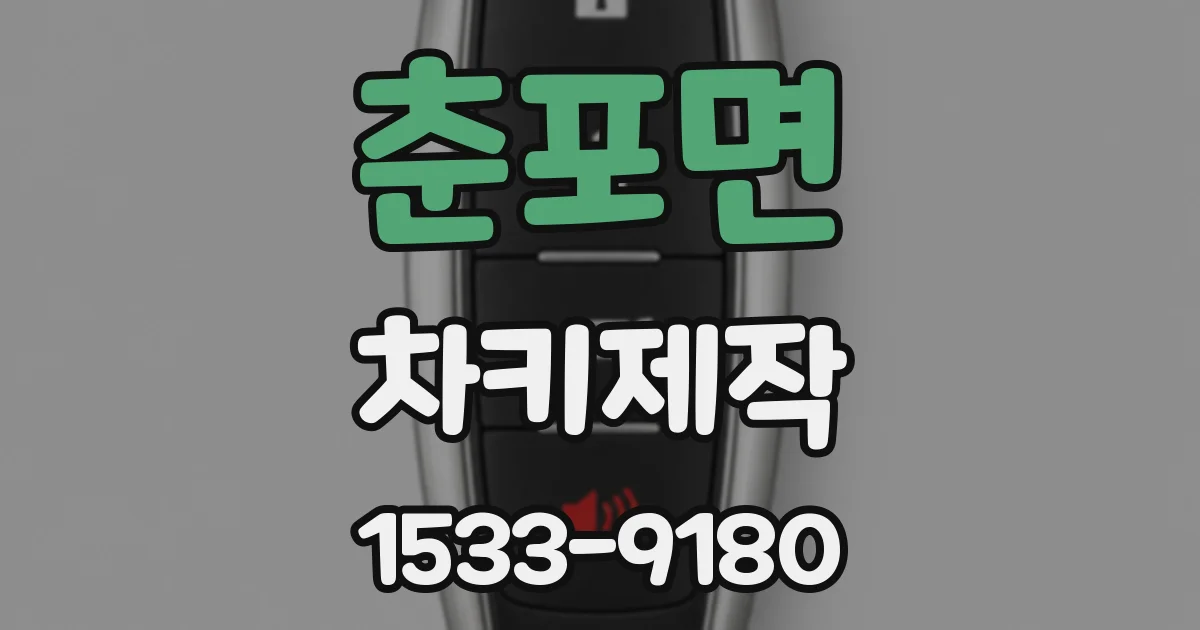 춘포면 차키제작