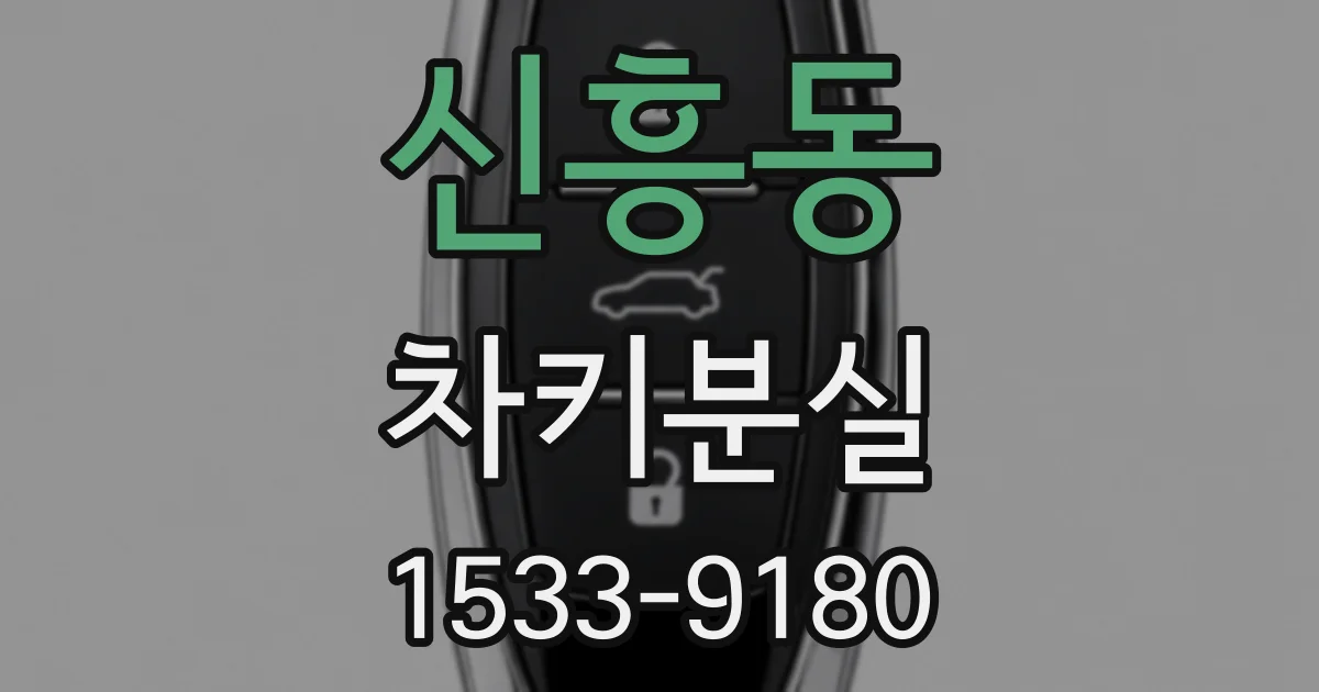 신흥동 차키분실