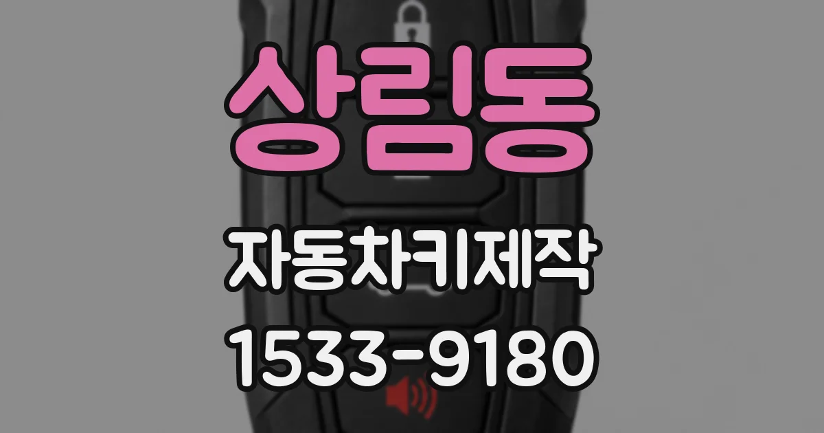 상림동 자동차키제작