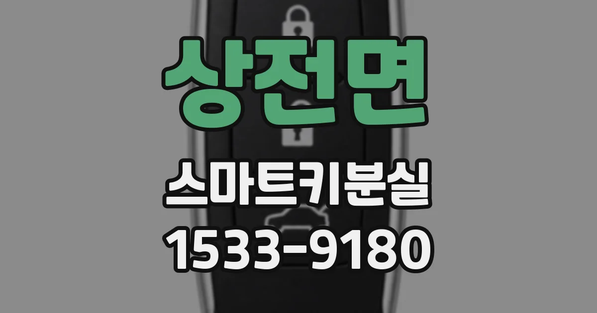 상전면 스마트키분실