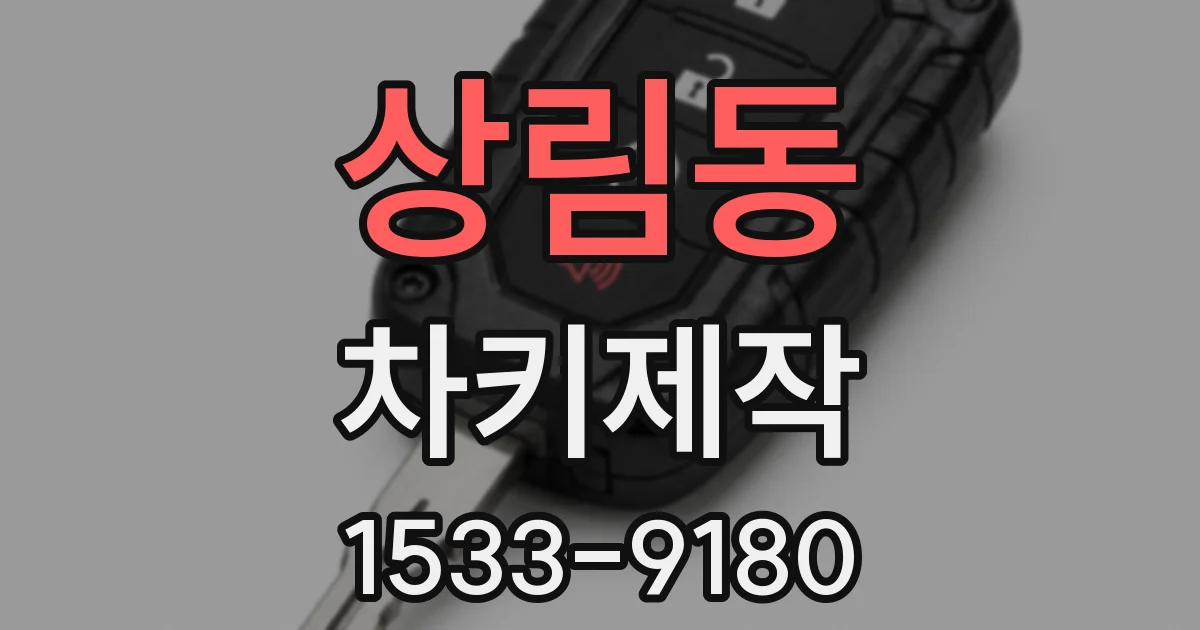 상림동 차키제작