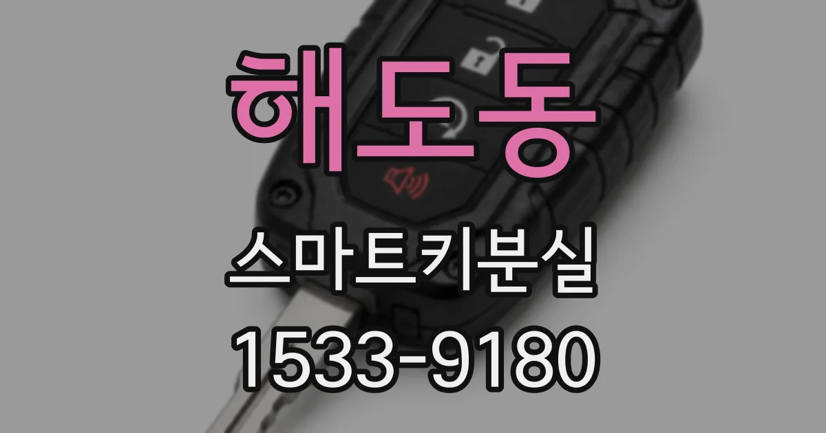 해도동 스마트키분실