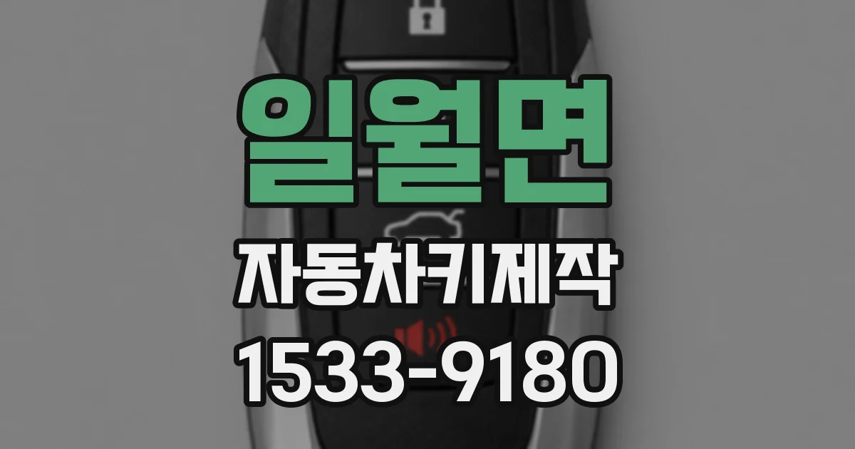 일월면 자동차키제작