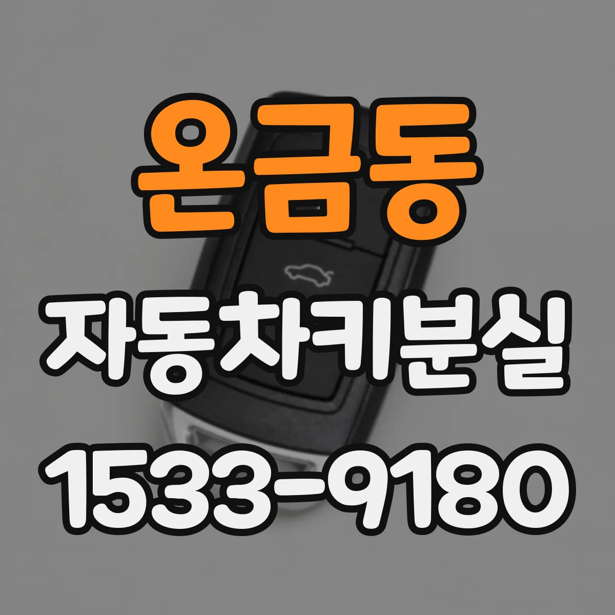 온금동 자동차키분실