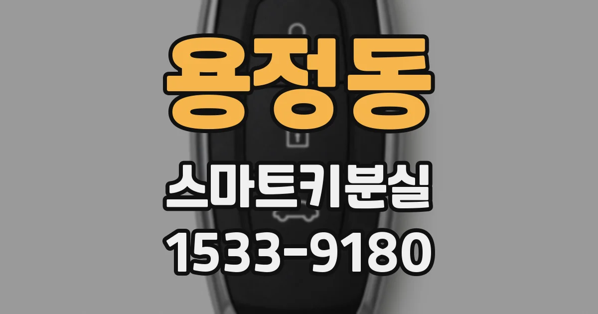 용정동 스마트키분실