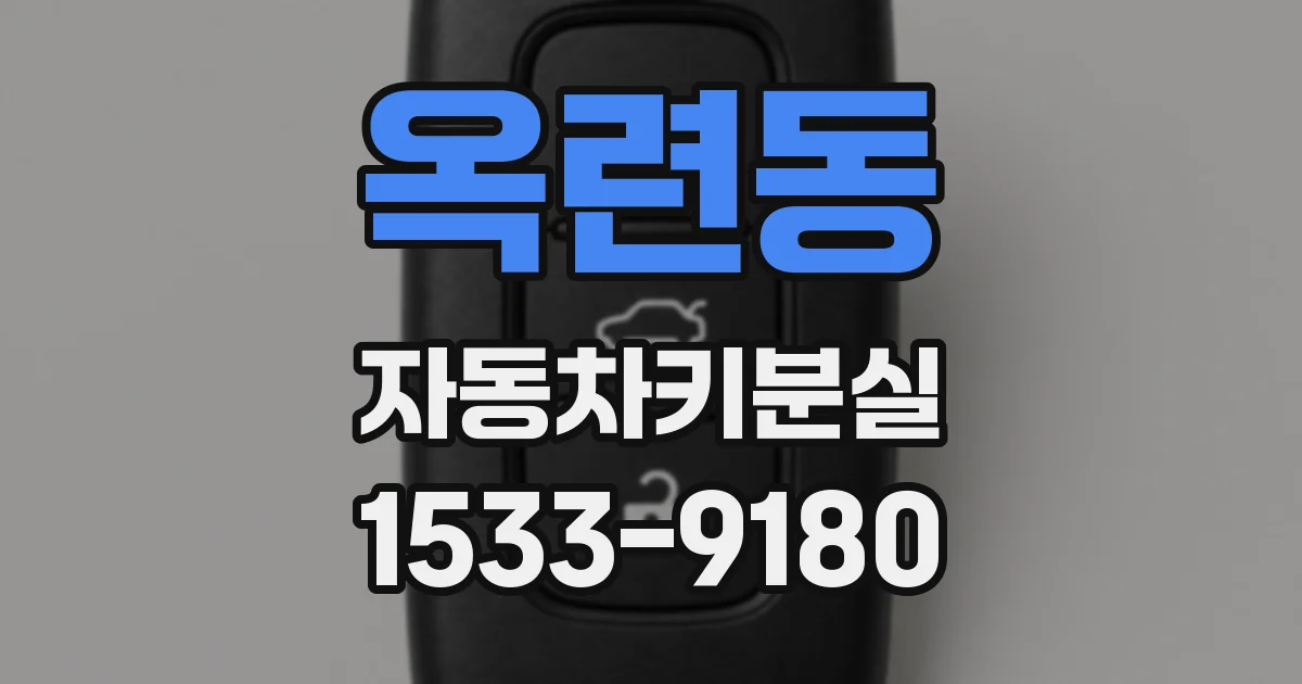 옥련동 자동차키분실