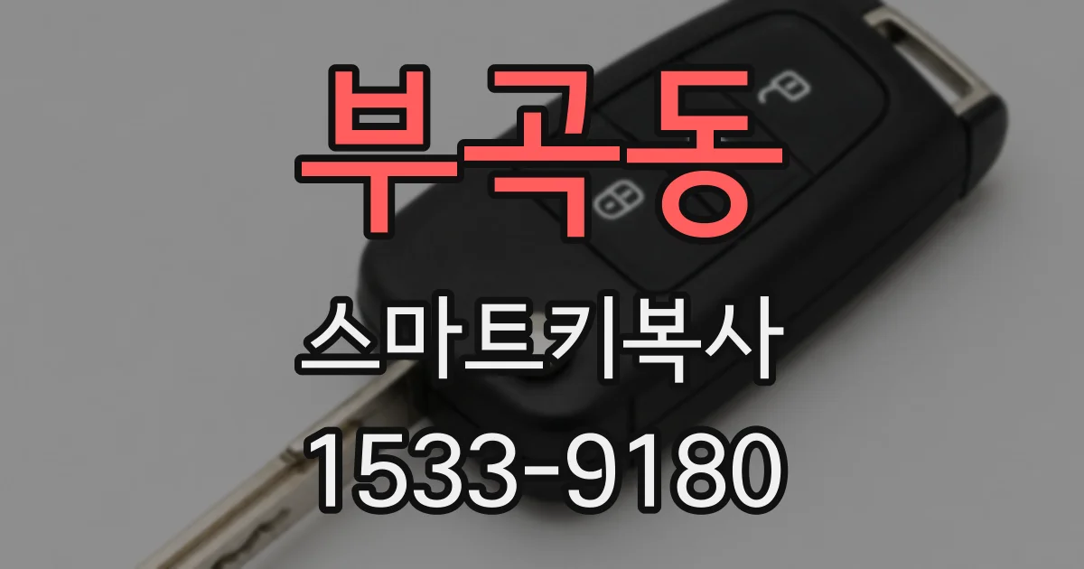 부곡동 스마트키복사