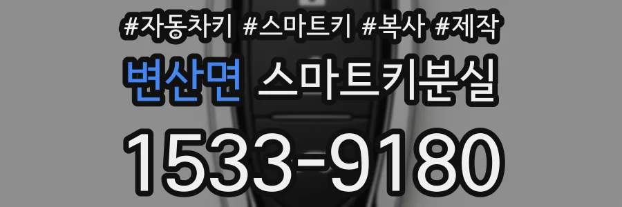 변산면 스마트키분실