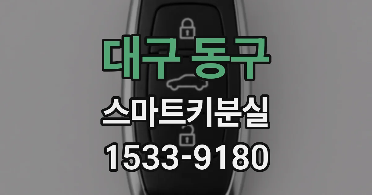 대구 동구 스마트키분실