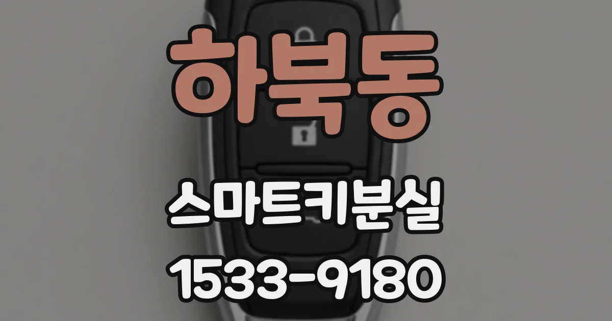 하북동 스마트키분실