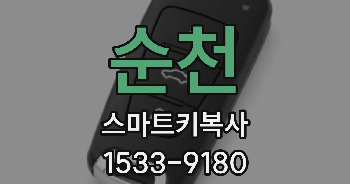 순천 스마트키복사