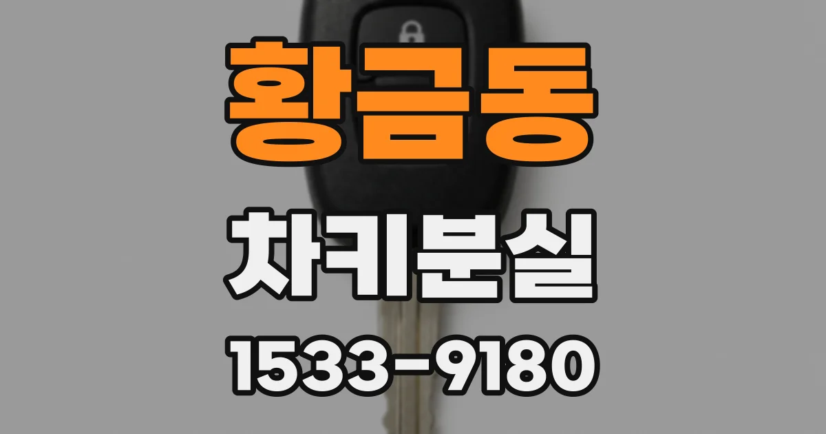 황금동 차키분실