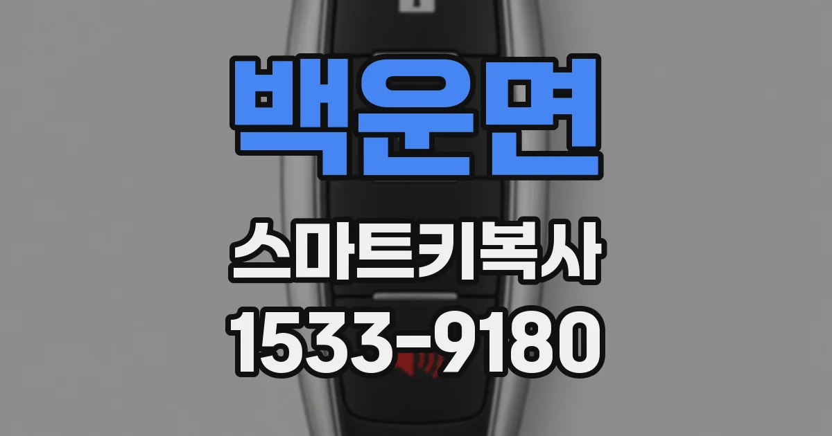 백운면 스마트키복사