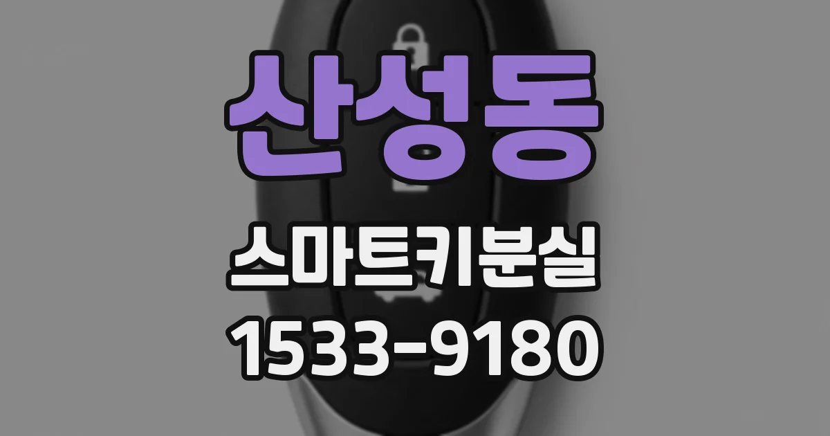 산성동 스마트키분실