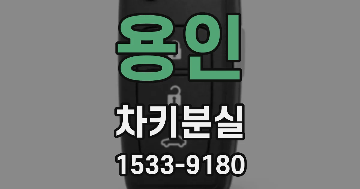 용인 차키분실