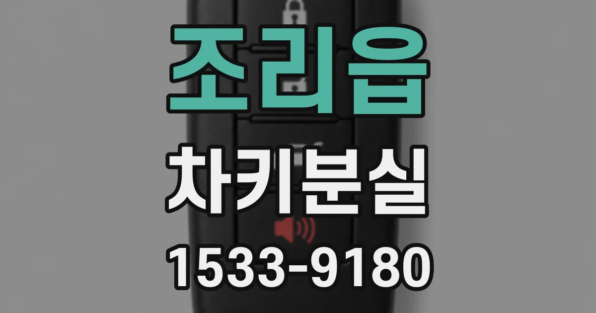 조리읍 차키분실