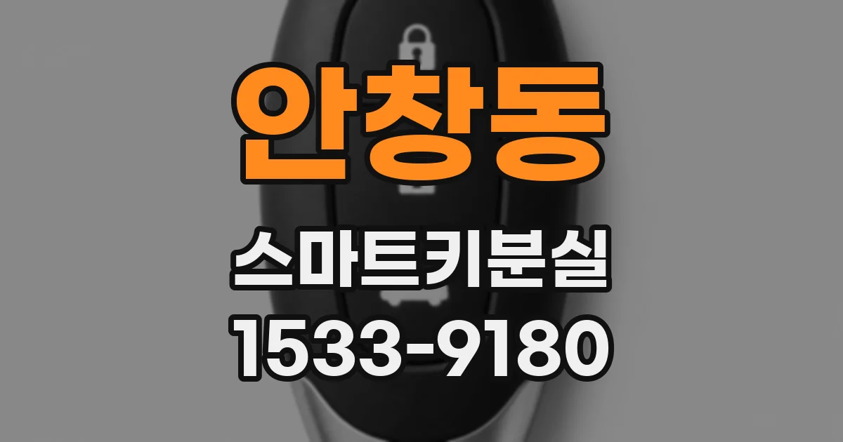 안창동 스마트키분실