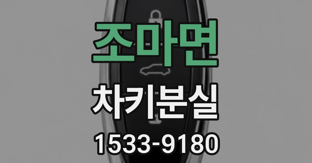 조마면 차키분실