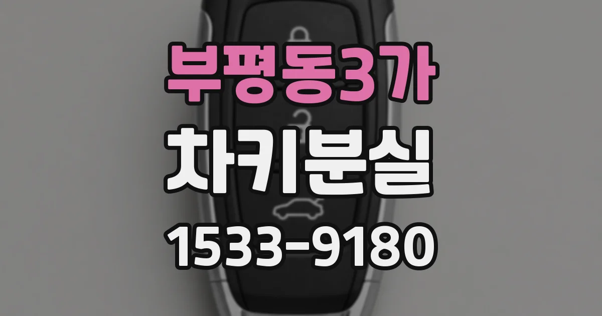 부평동3가 차키분실