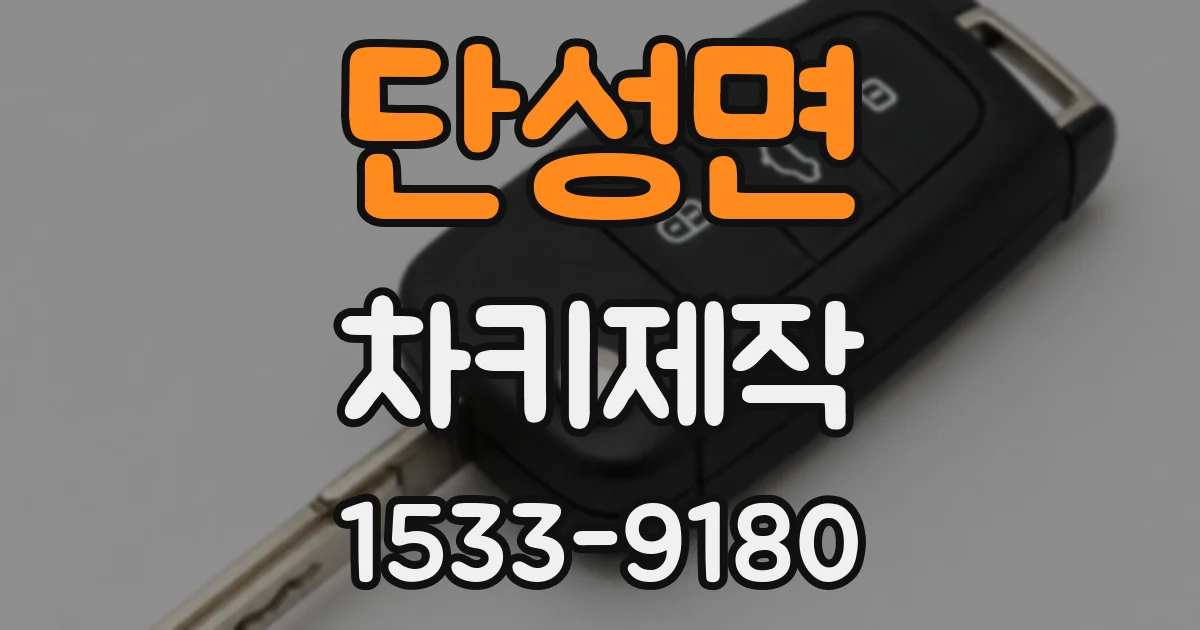 단성면 차키제작