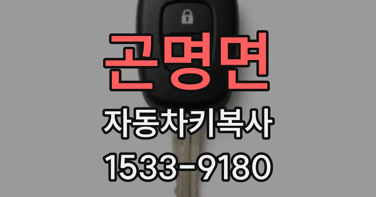 곤명면 자동차키복사
