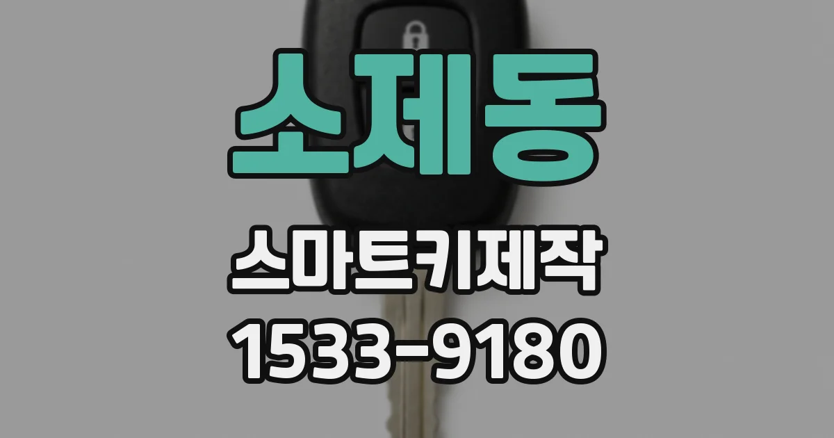 소제동 스마트키제작