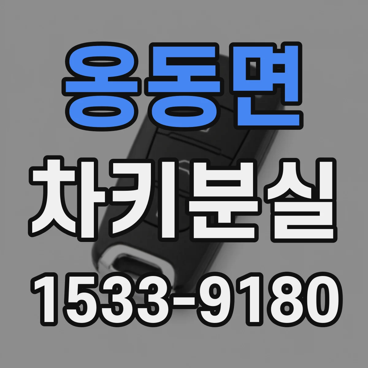 옹동면 차키분실