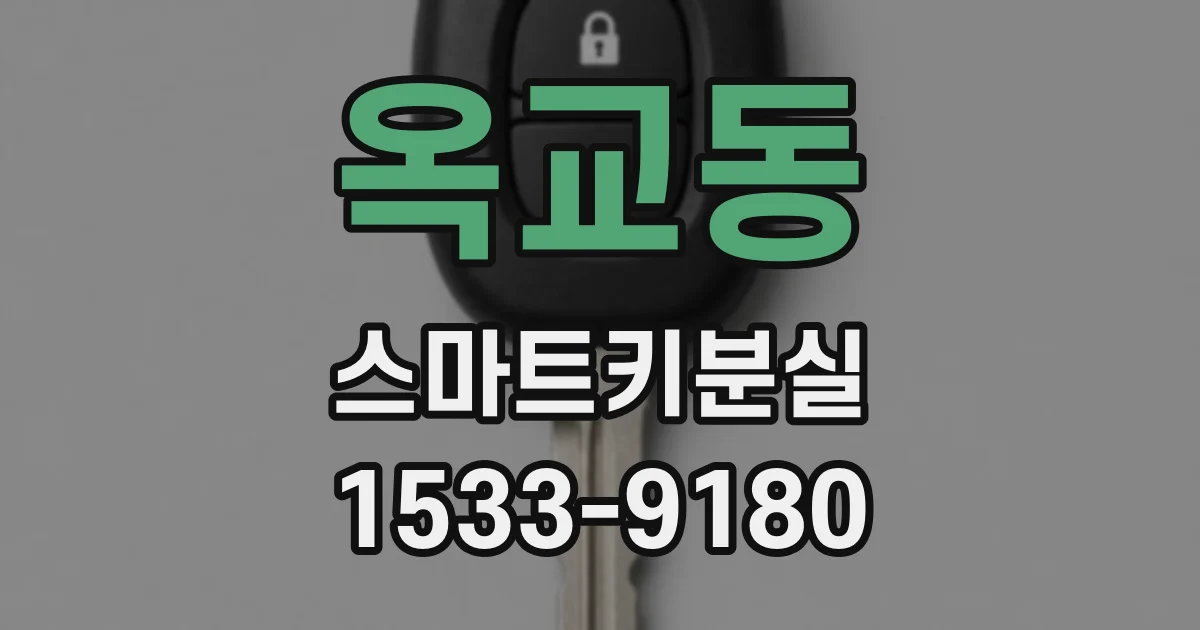 옥교동 스마트키분실