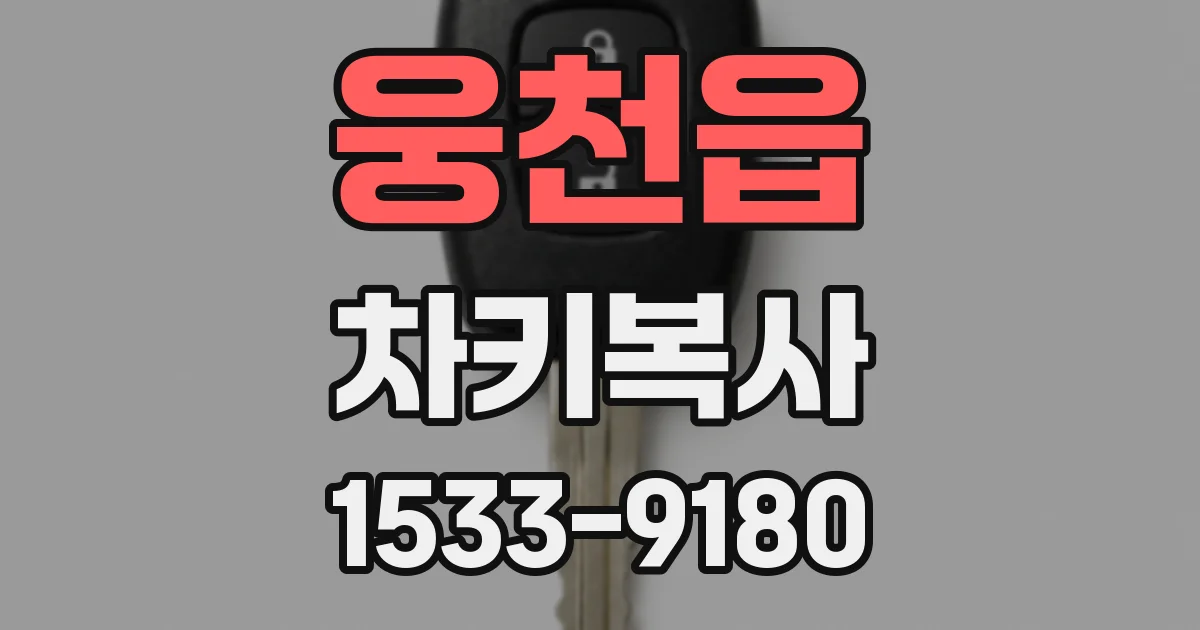 웅천읍 차키복사
