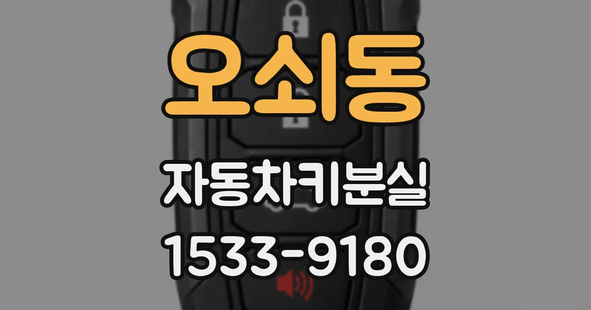 오쇠동 자동차키분실