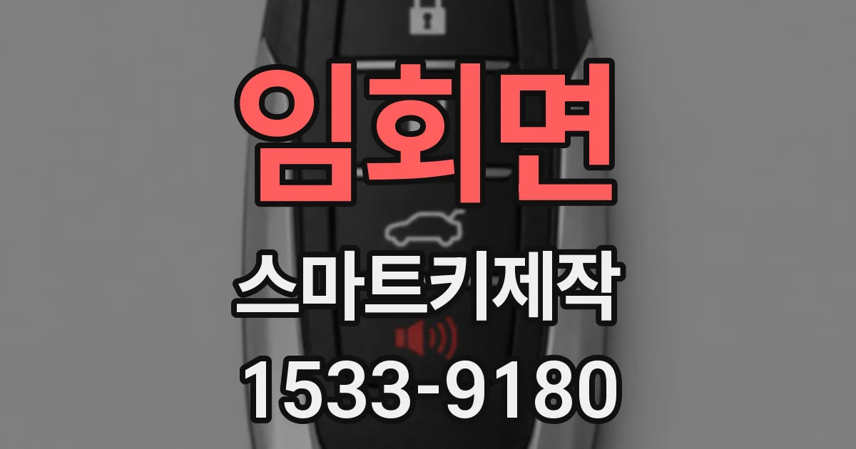 임회면 스마트키제작