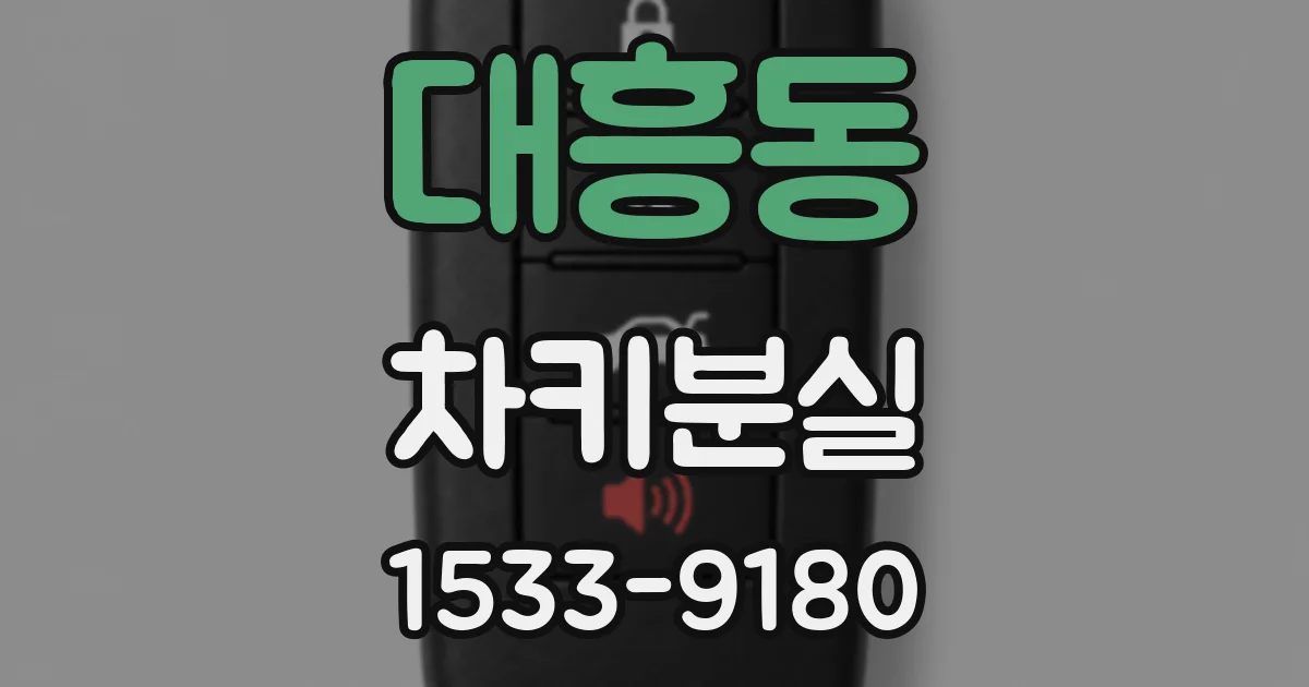대흥동 차키분실