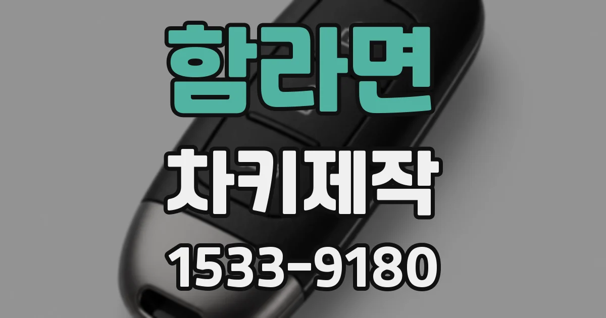 함라면 차키제작