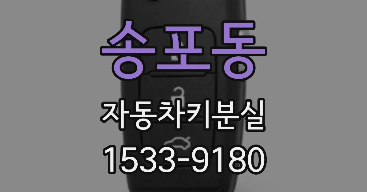송포동 자동차키분실