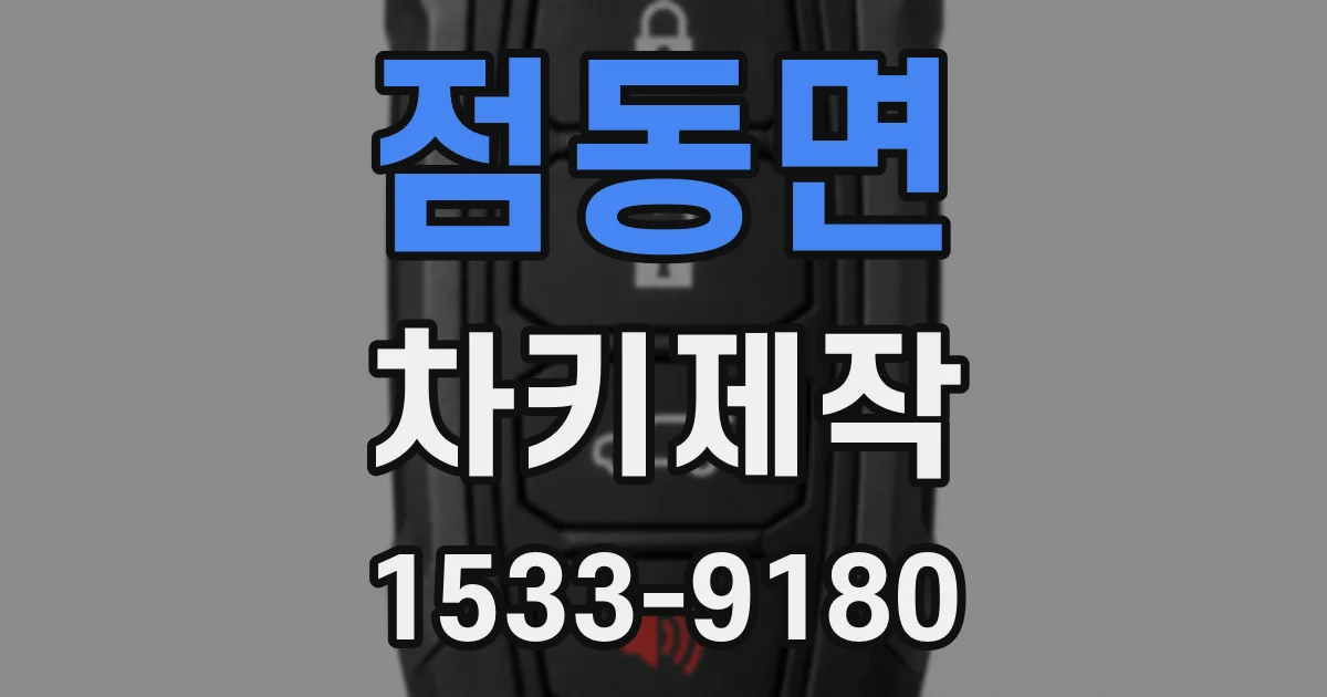 점동면 차키제작