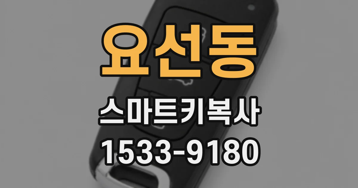 요선동 스마트키복사