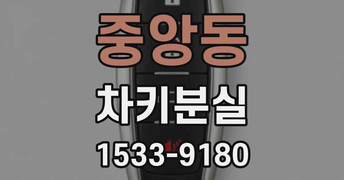 중앙동 차키분실