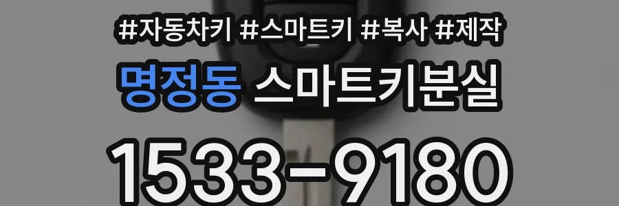 명정동 스마트키분실