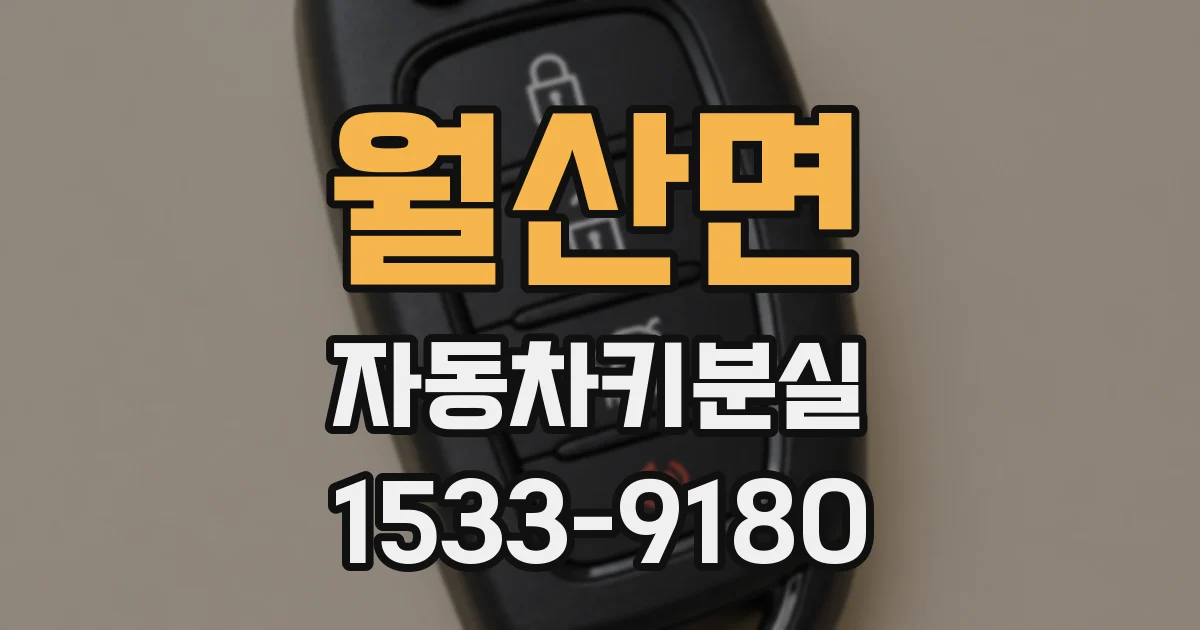 월산면 자동차키분실
