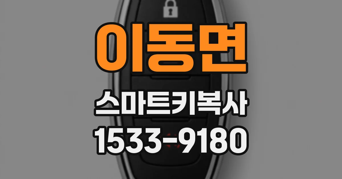 이동면 스마트키복사
