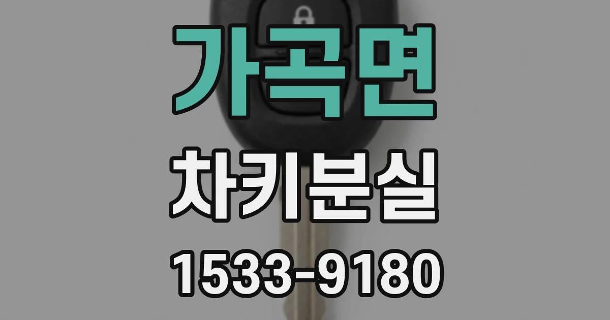 가곡면 차키분실