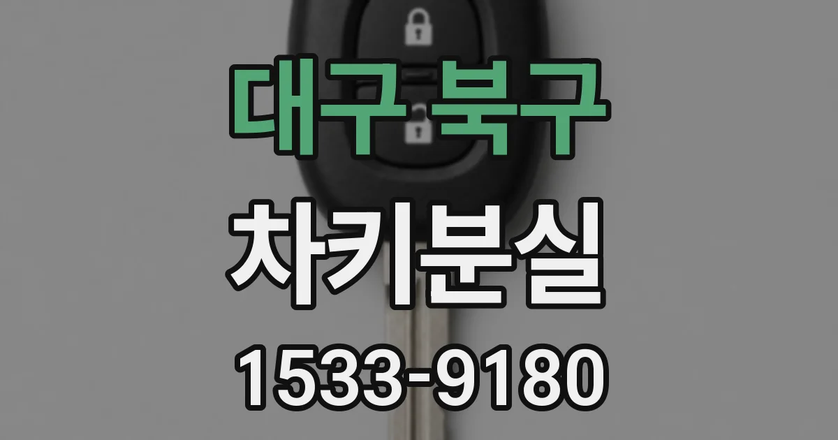 대구 북구 차키분실