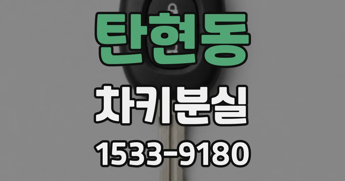 탄현동 차키분실