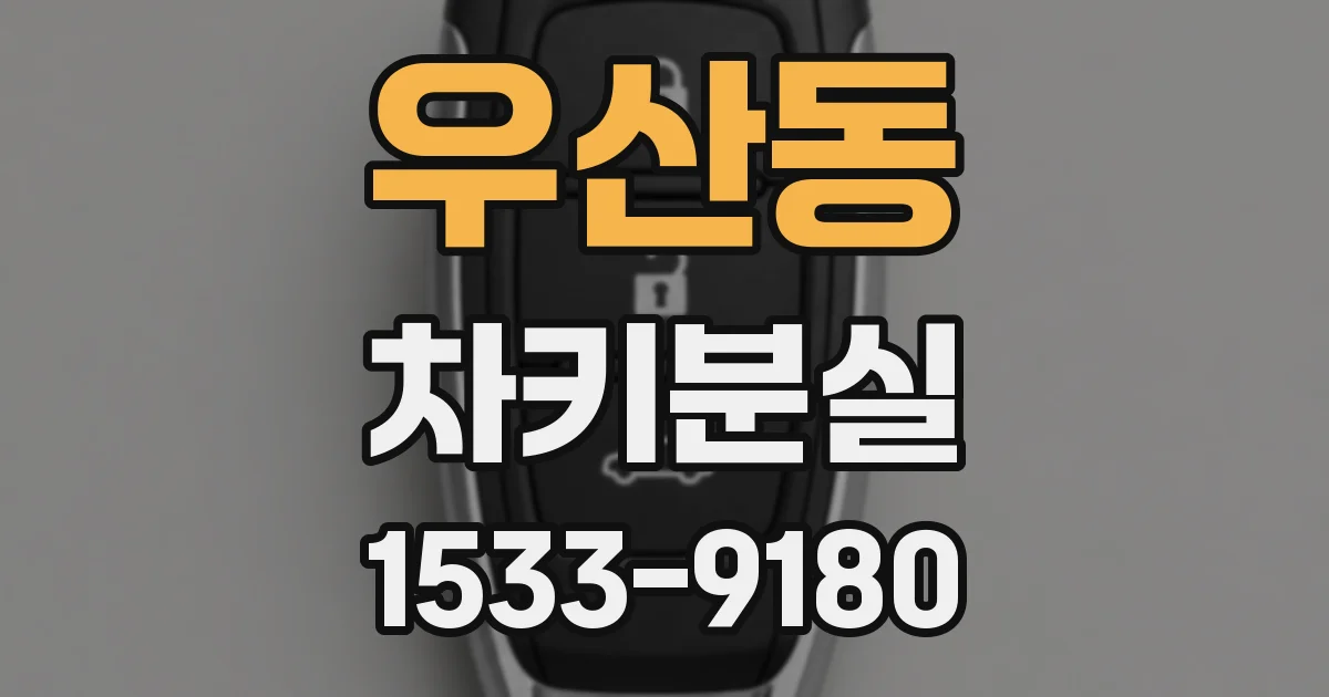 우산동 차키분실