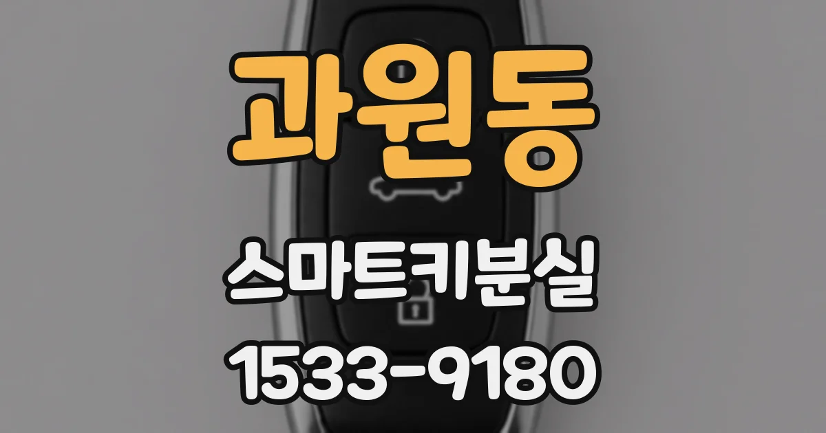 과원동 스마트키분실