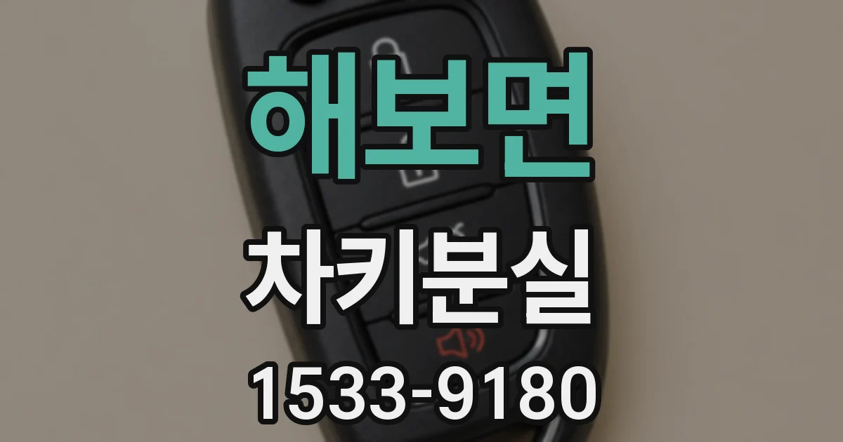 해보면 차키분실