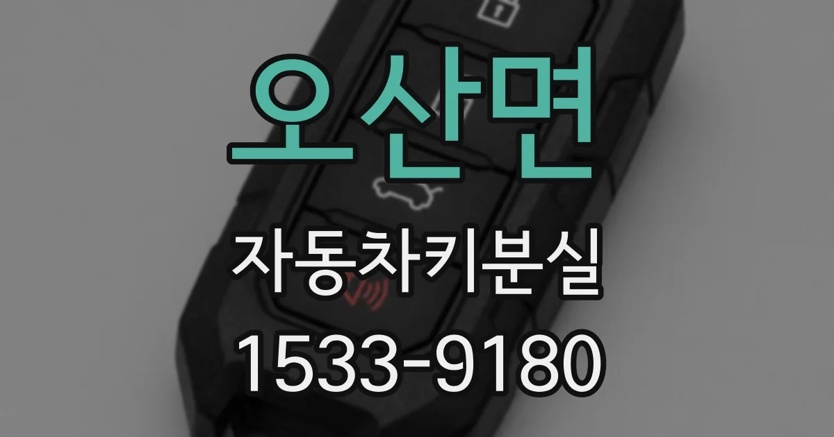 오산면 자동차키분실