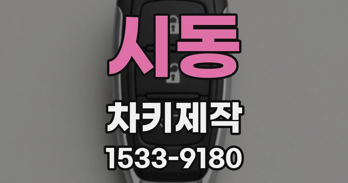 시동 차키제작