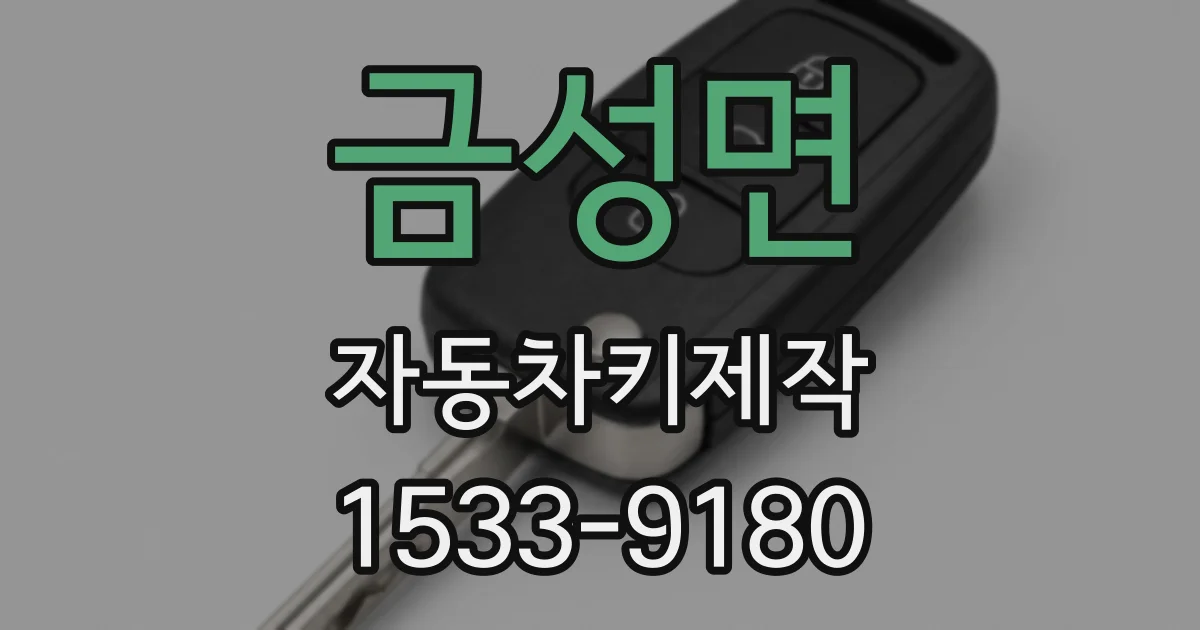 금성면 자동차키제작