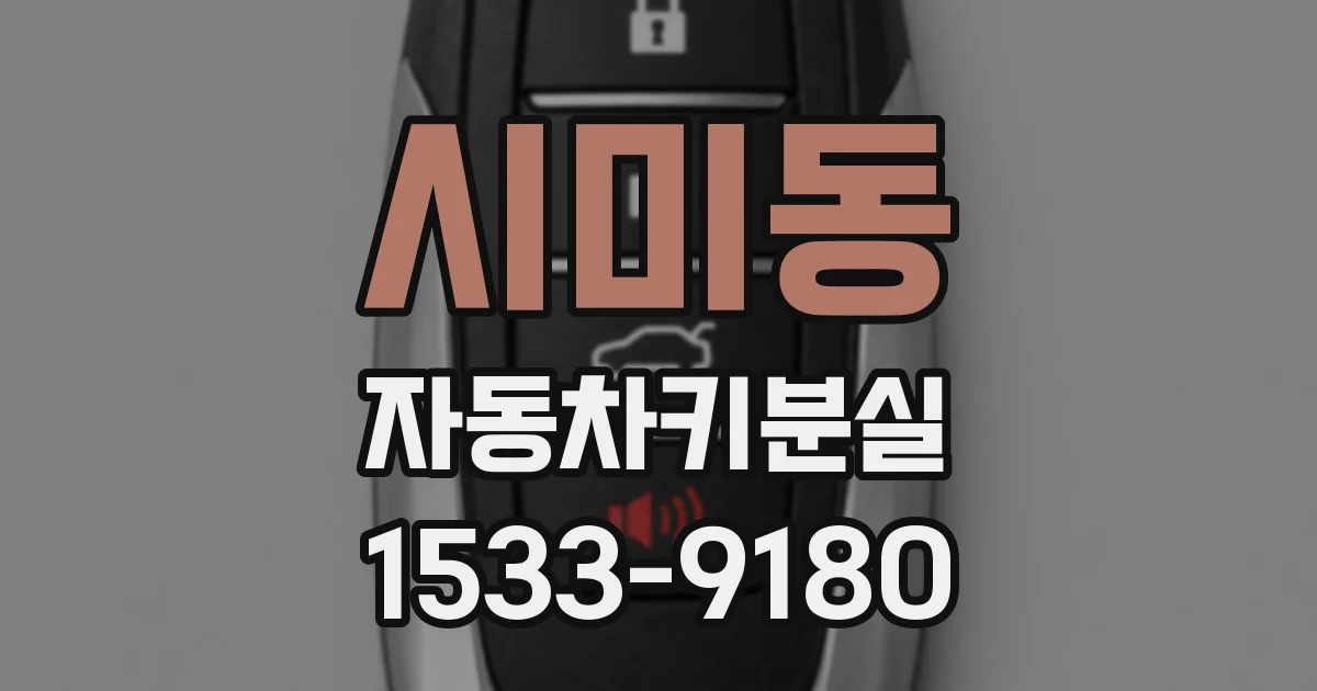 시미동 자동차키분실